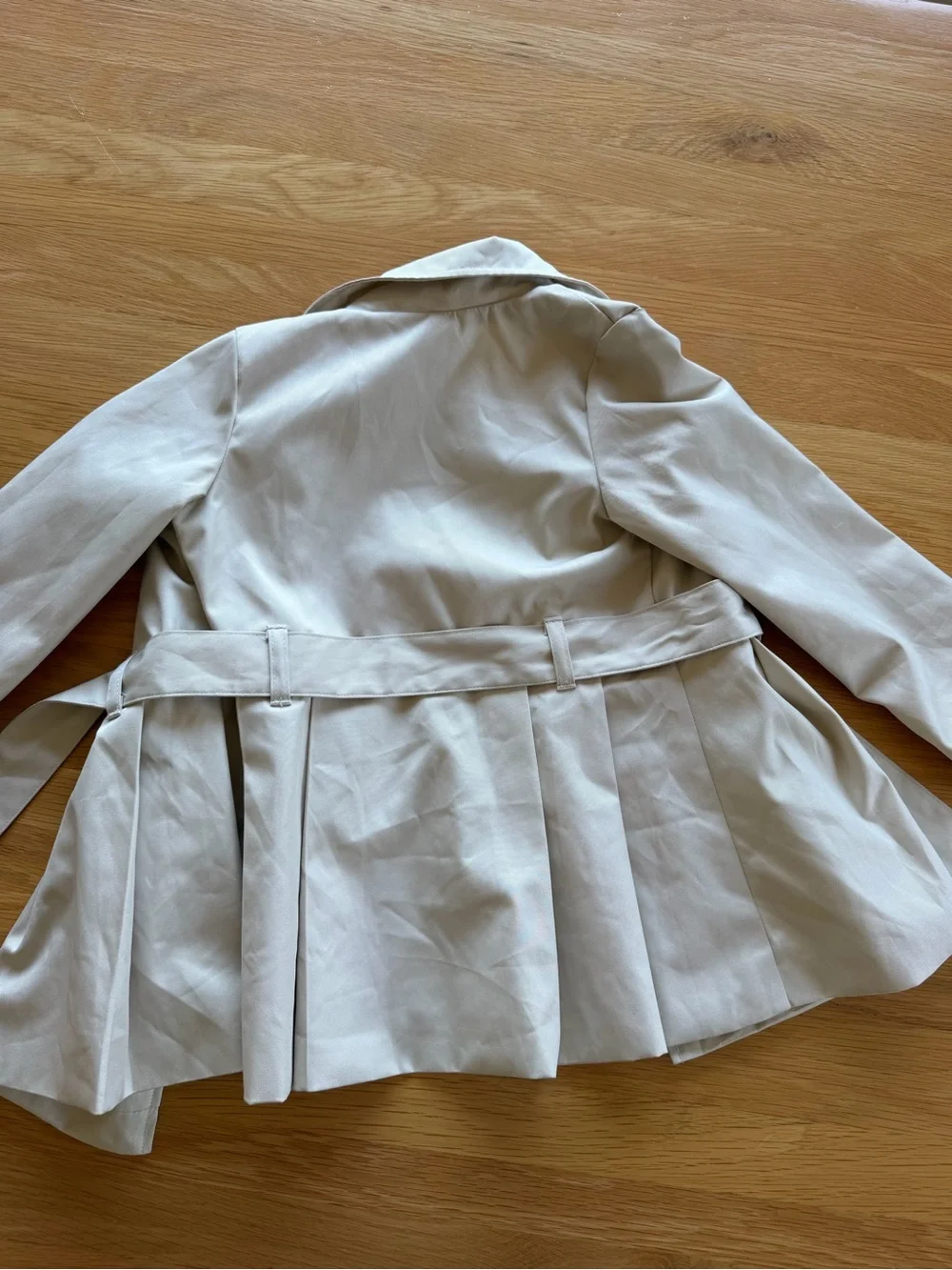 Tahari kids Classic Double-Breasted Trench Coat - Cream